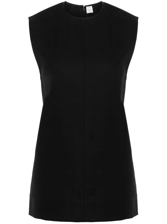 Sleeveless Seam-Detailed Top