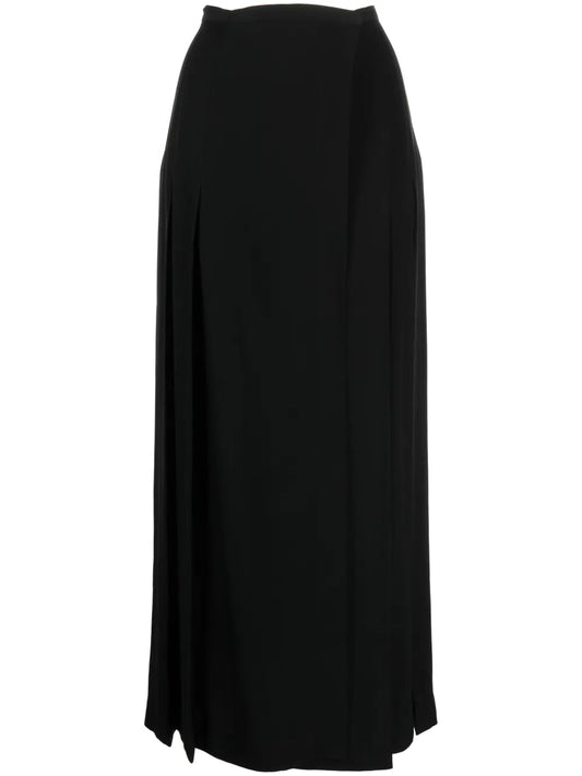 Pleated Wrap Skirt
