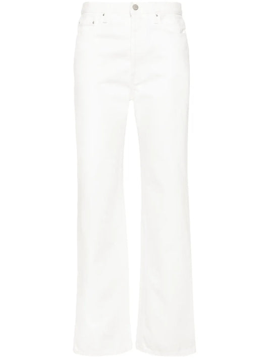 Mid-Rise Straight Jeans