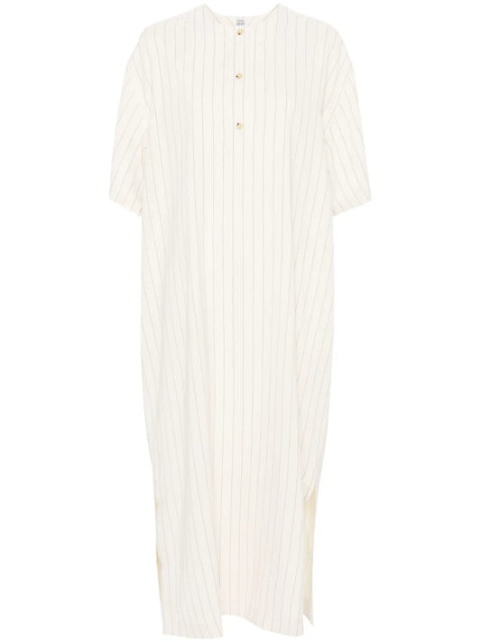 Pinstripe Midi Dress