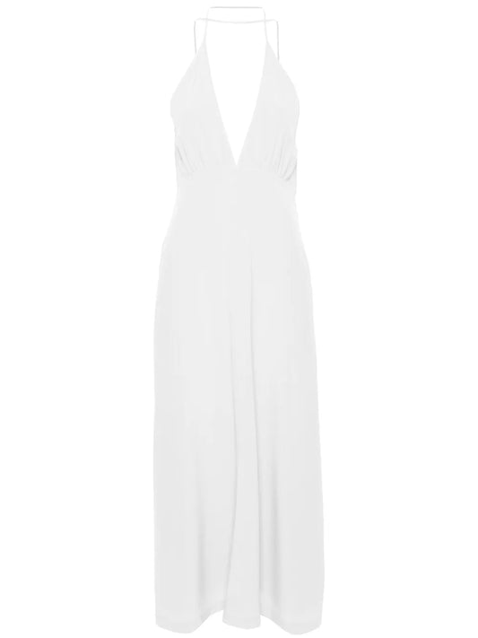 Halterneck Silk Dress