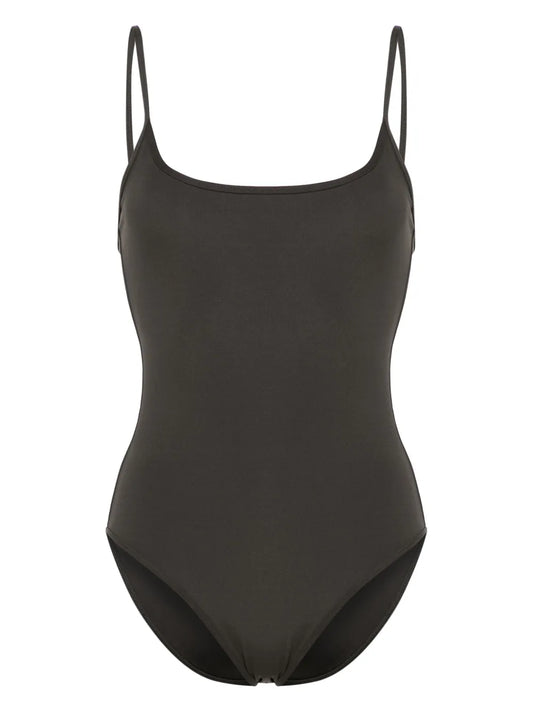 Square-Neck High-Cut Swimsuit