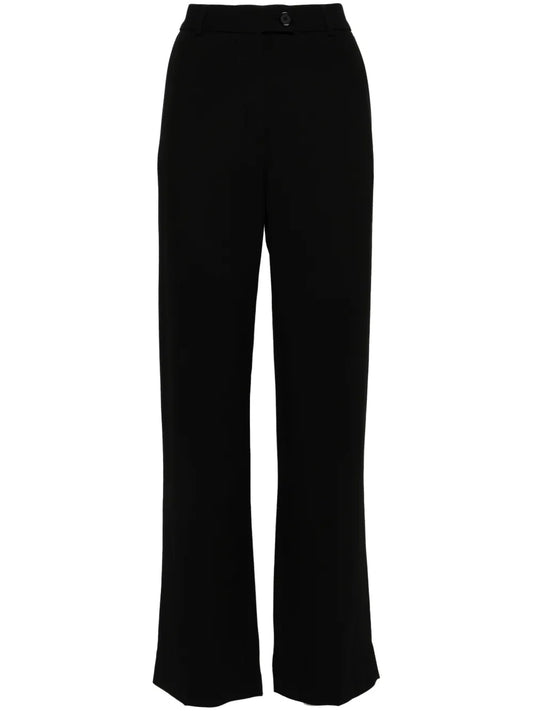Pressed-Crease Straight Trousers