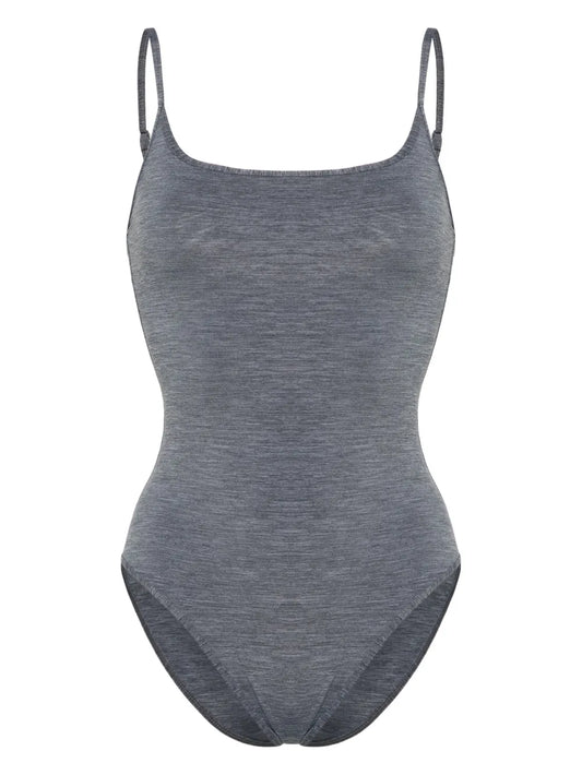 Mélange-Effect Swimsuit