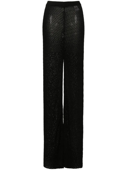 Viron Crochet Straight Trousers