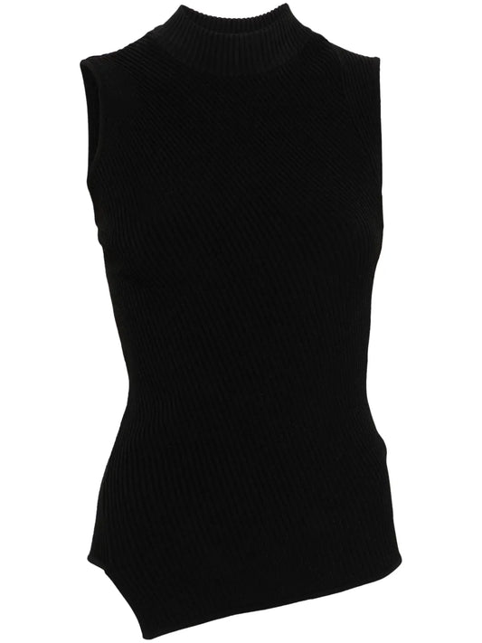 Almaz Asymmetric Ribbed Tank Top