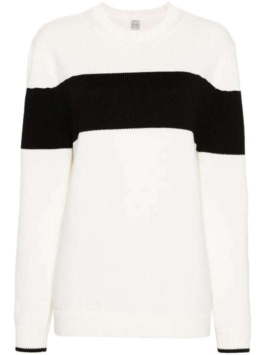 Striped Crew-Neck Jumper