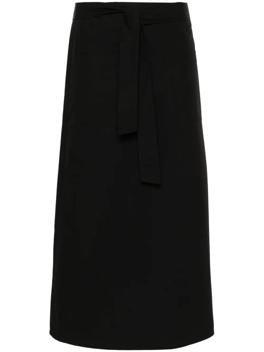 Virola Poplin Midi Skirt