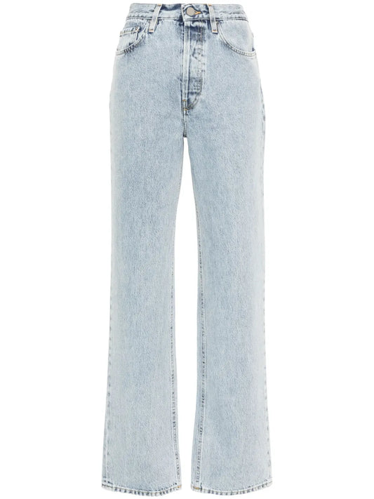 Logo-Patch Cotton Jeans