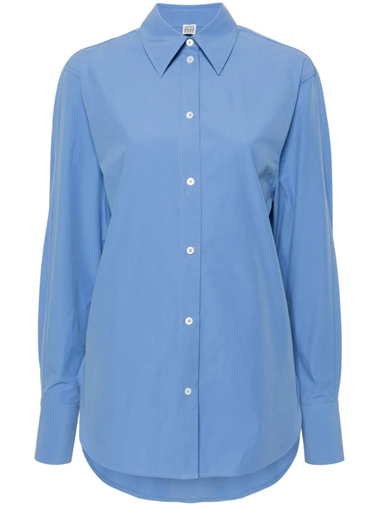 Pointed-Collar Poplin Shirt