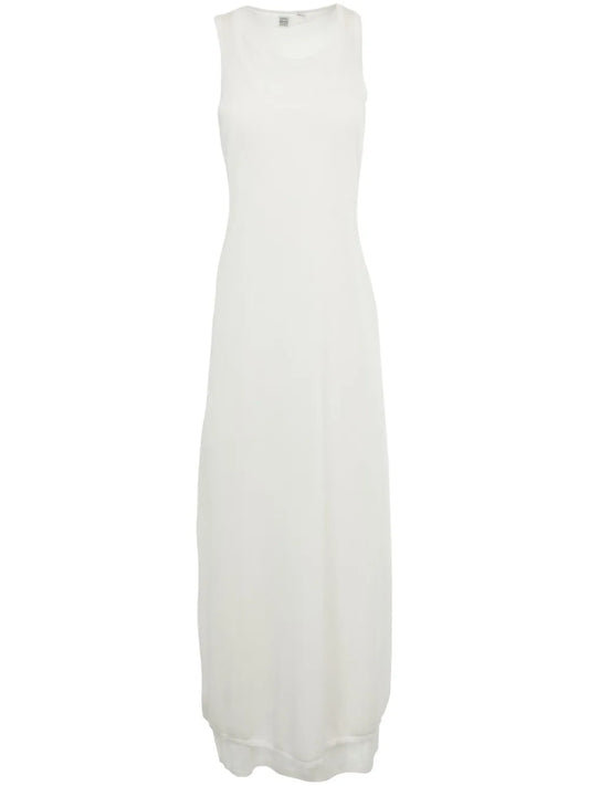 Layered Fine-Knit Maxi Dress