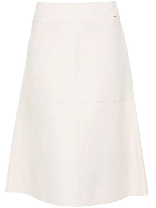 Leather Midi Skirt