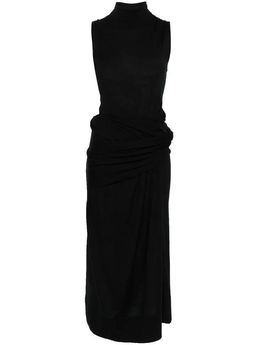 Draped Midi Dress