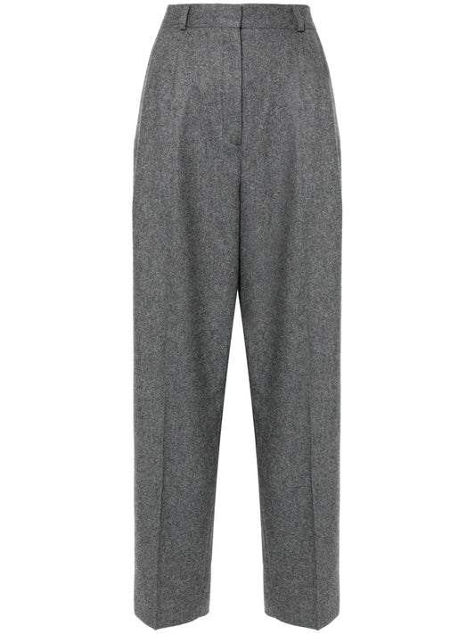 Double-Pleated Tailored Trousers