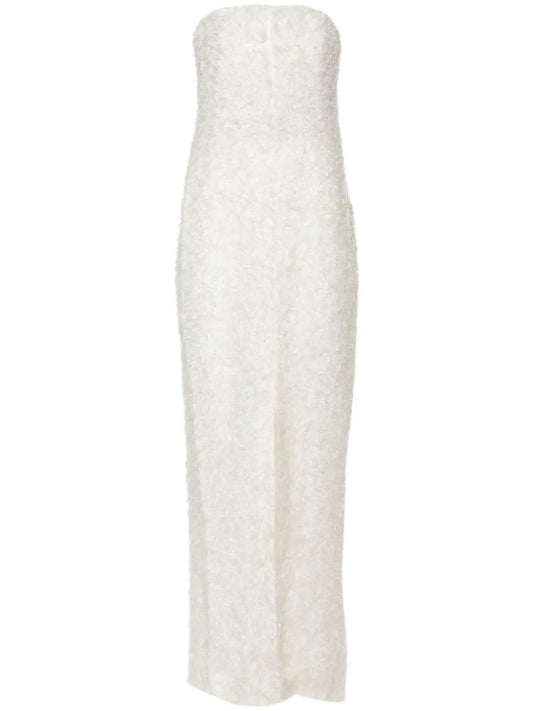 Strapless Fil-Coupé Dress