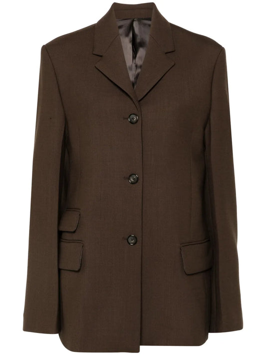 Straight Single-Breasted Blazer