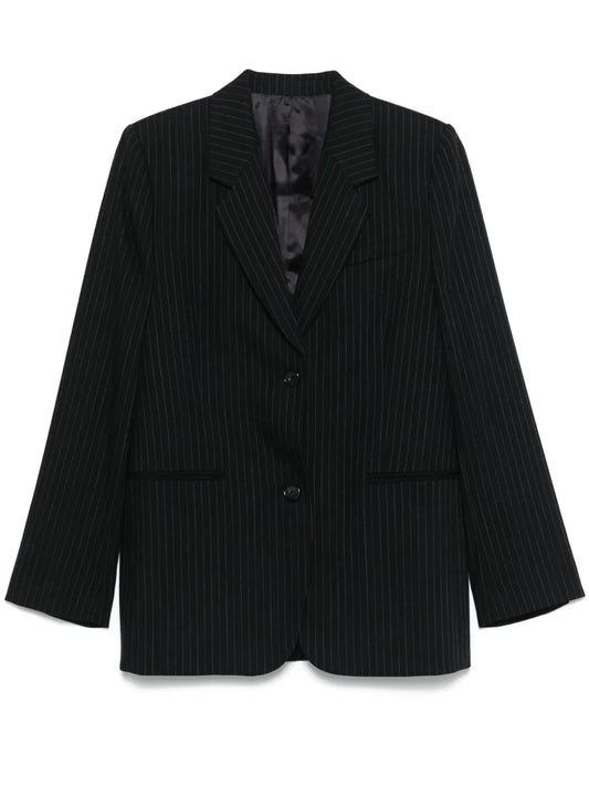 Tailored Pinstriped Blazer