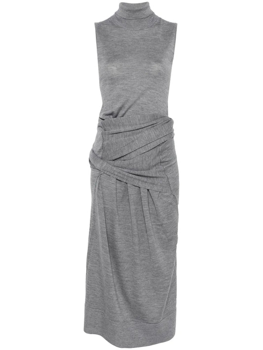 Draped Midi Dress