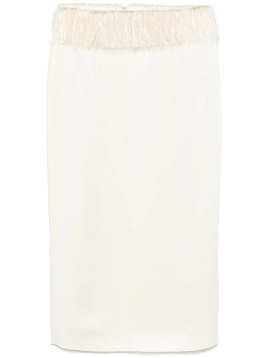 Fringed Maxi Skirt