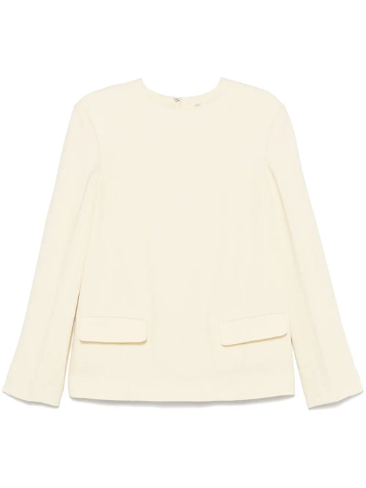 Slub-Texture Blouse