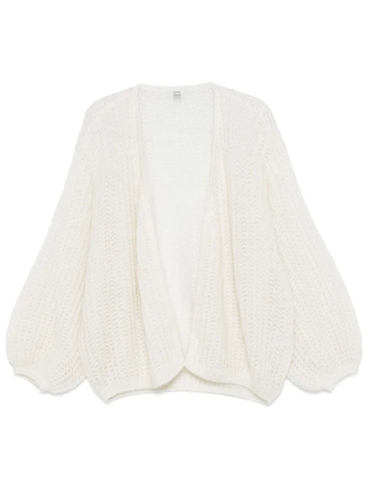 Puff-Sleeve Cardigan
