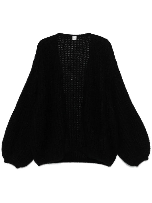 Puff-Sleeve Cardigan