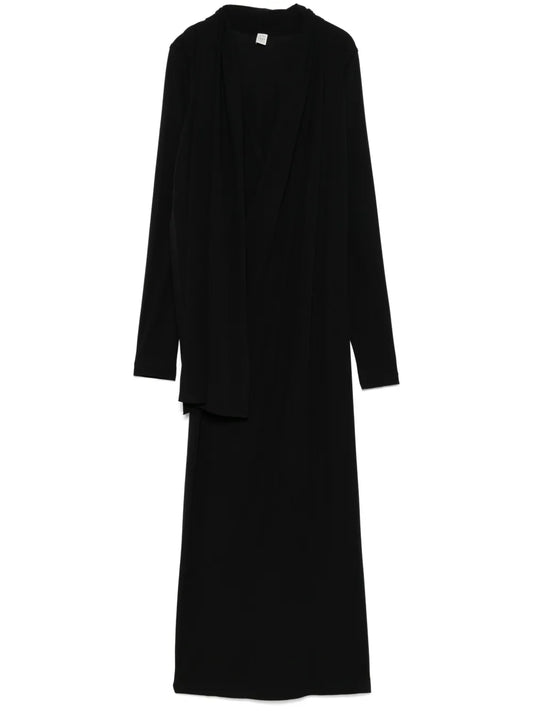 Overlapped Jersey Dress