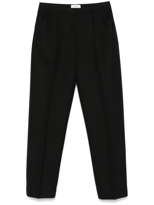 Cropped Straight-Leg Trousers