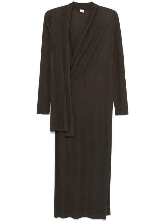 Overlapped Jersey Dress