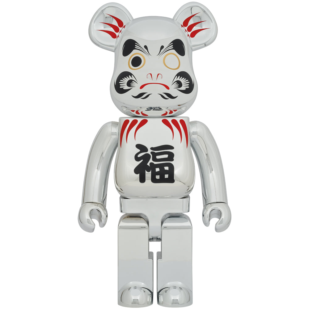 Medicom Be@Rbrick Daruma Silver Plated