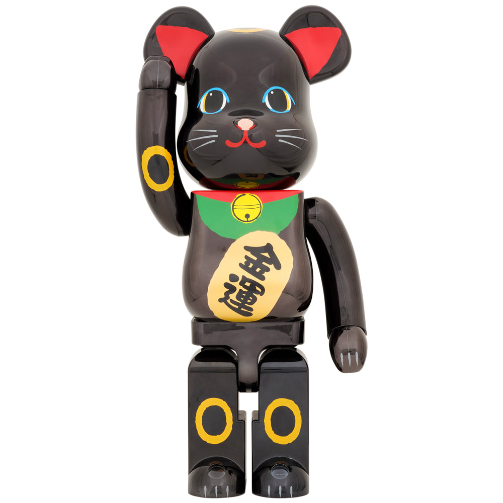 Medicom Be@Rbrick Maneki Neko Gold Fortune Black Plating