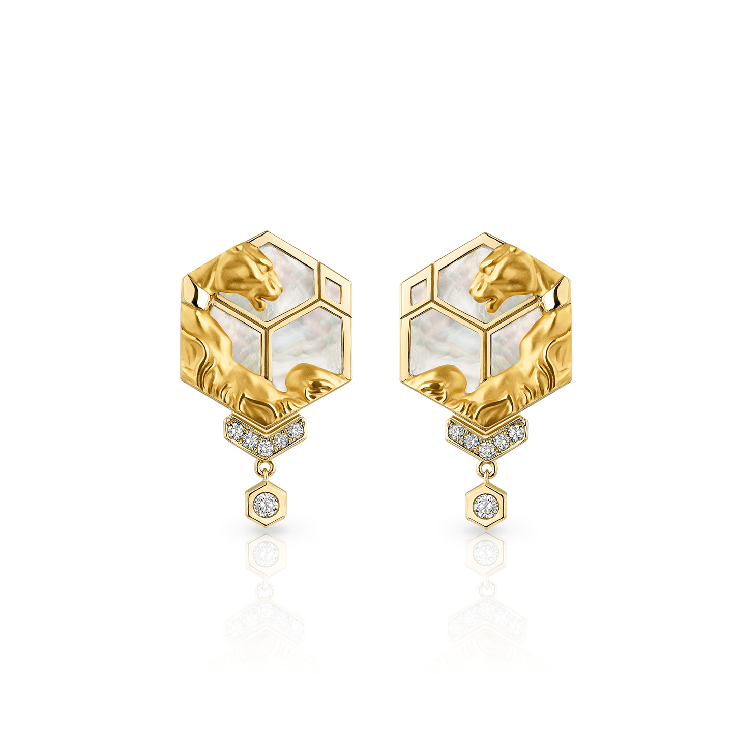 Hexagon Earrings