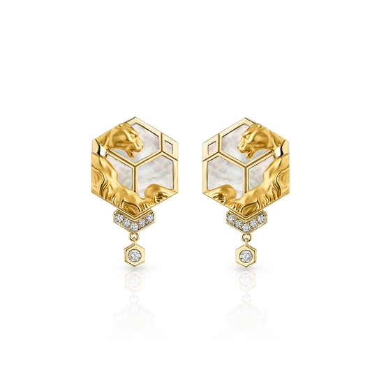 Hexagon Earrings