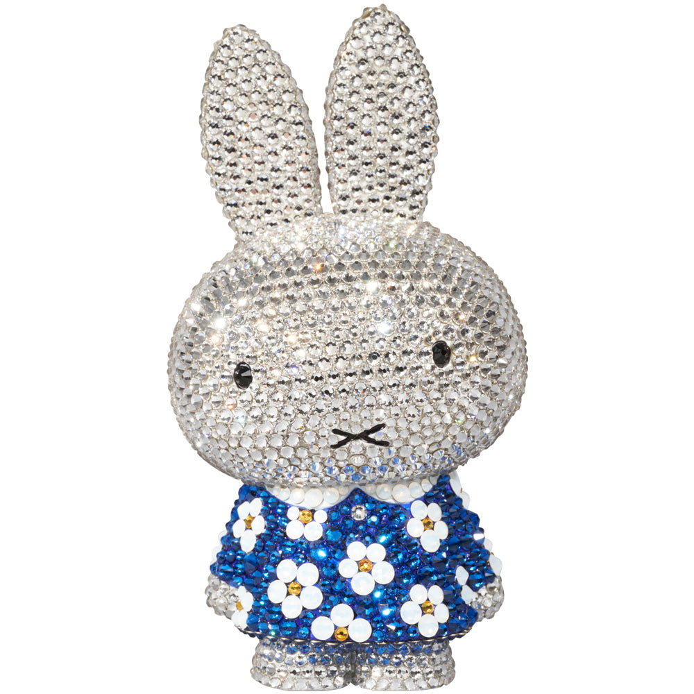 Medicom Udf Crystal Decorate Miffy Wearing A Floral Dress