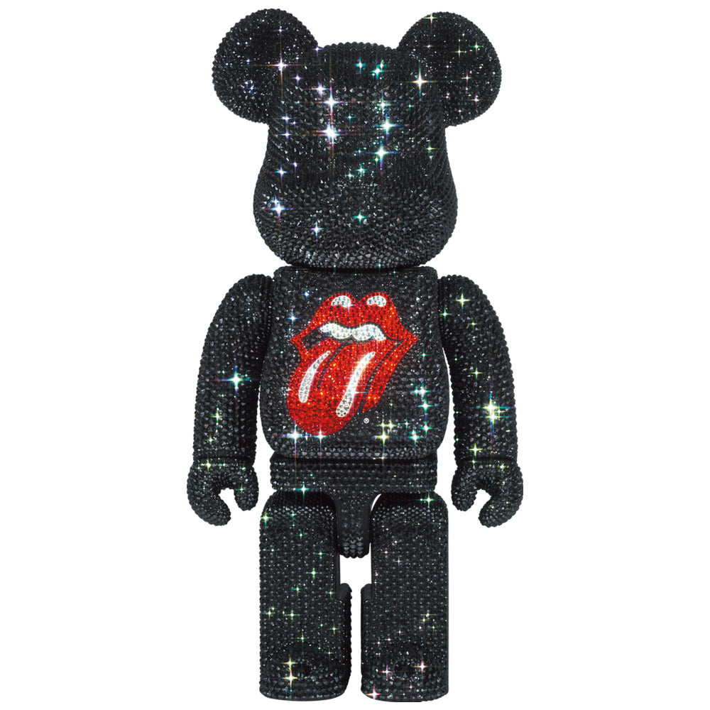 Medicom Crystal Decorate Be@Rbrick The Rolling Stones Tongue Logo