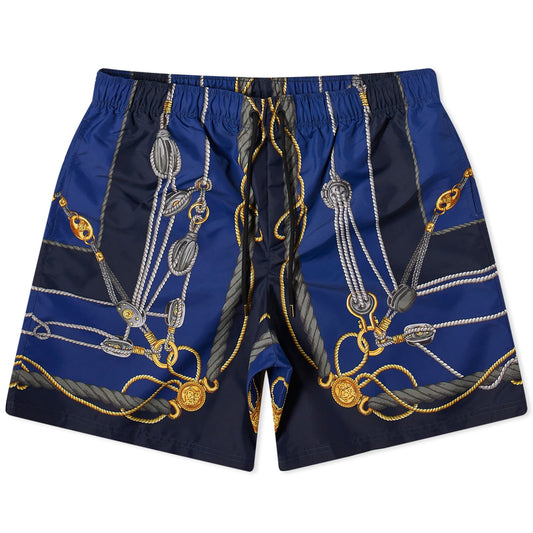 Nautical Print Swim Short