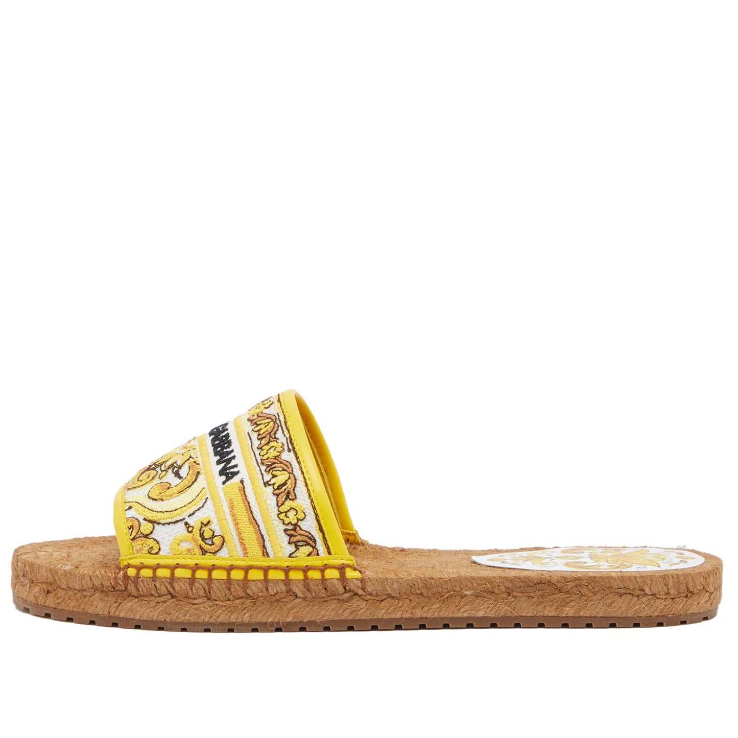 Raffia and Printed Espadrille