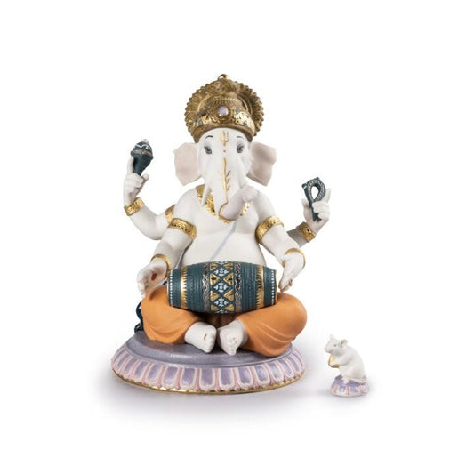 Mridangam Ganesha Figurine