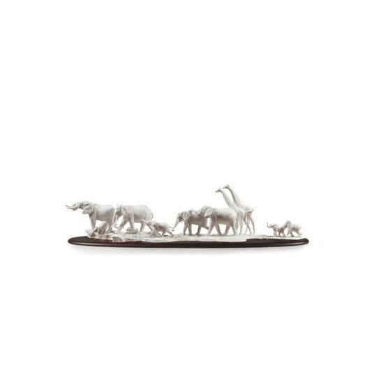 African Savannah Wild Animals Sculpture