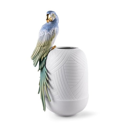 Macaw Bird Vase