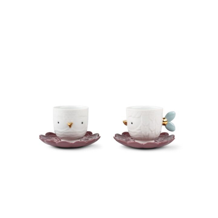 Set Of 2 Cups And Saucers Kawki