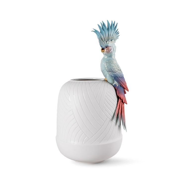 Cockatoo Vase