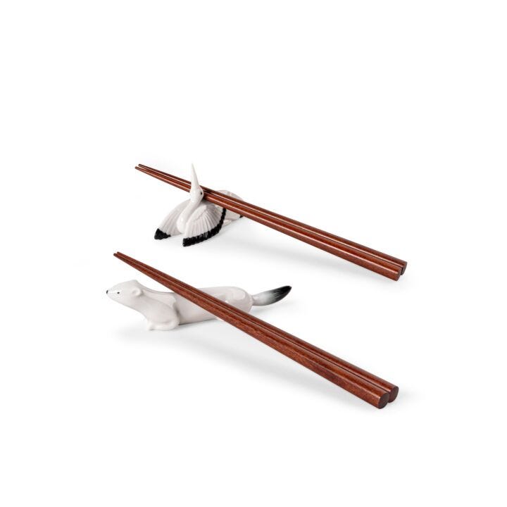 Ermine And Crane Chopsticks Set