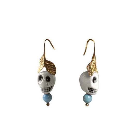 Frida Kahlo Skull Earrings