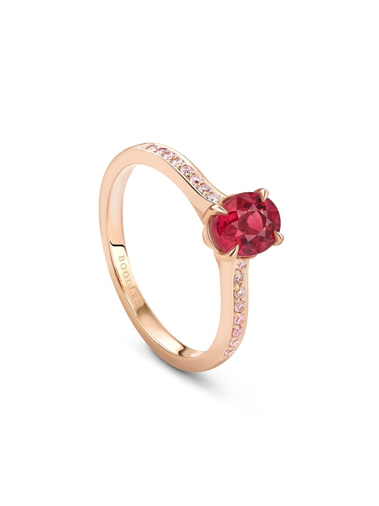 Harmony Oval Ruby Ring