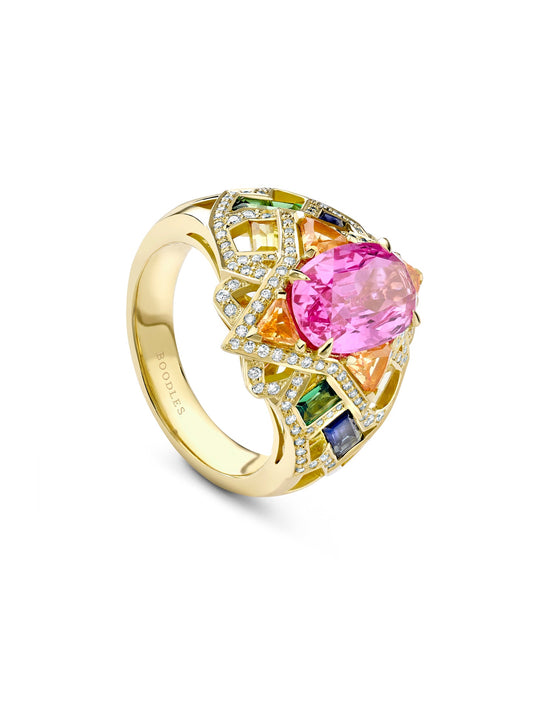 A Family Journey Barcelona Pink Sapphire Ring