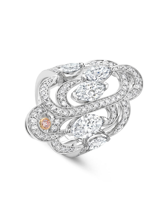 Secret Garden Marquise Diamond Ring