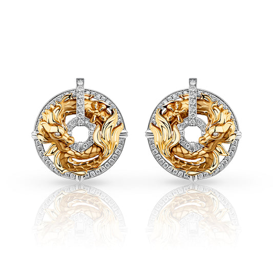 New Shanghai Medium Pave Earrings