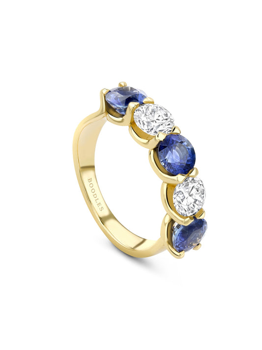 Classic Evermore Five Stone Sapphire Ring