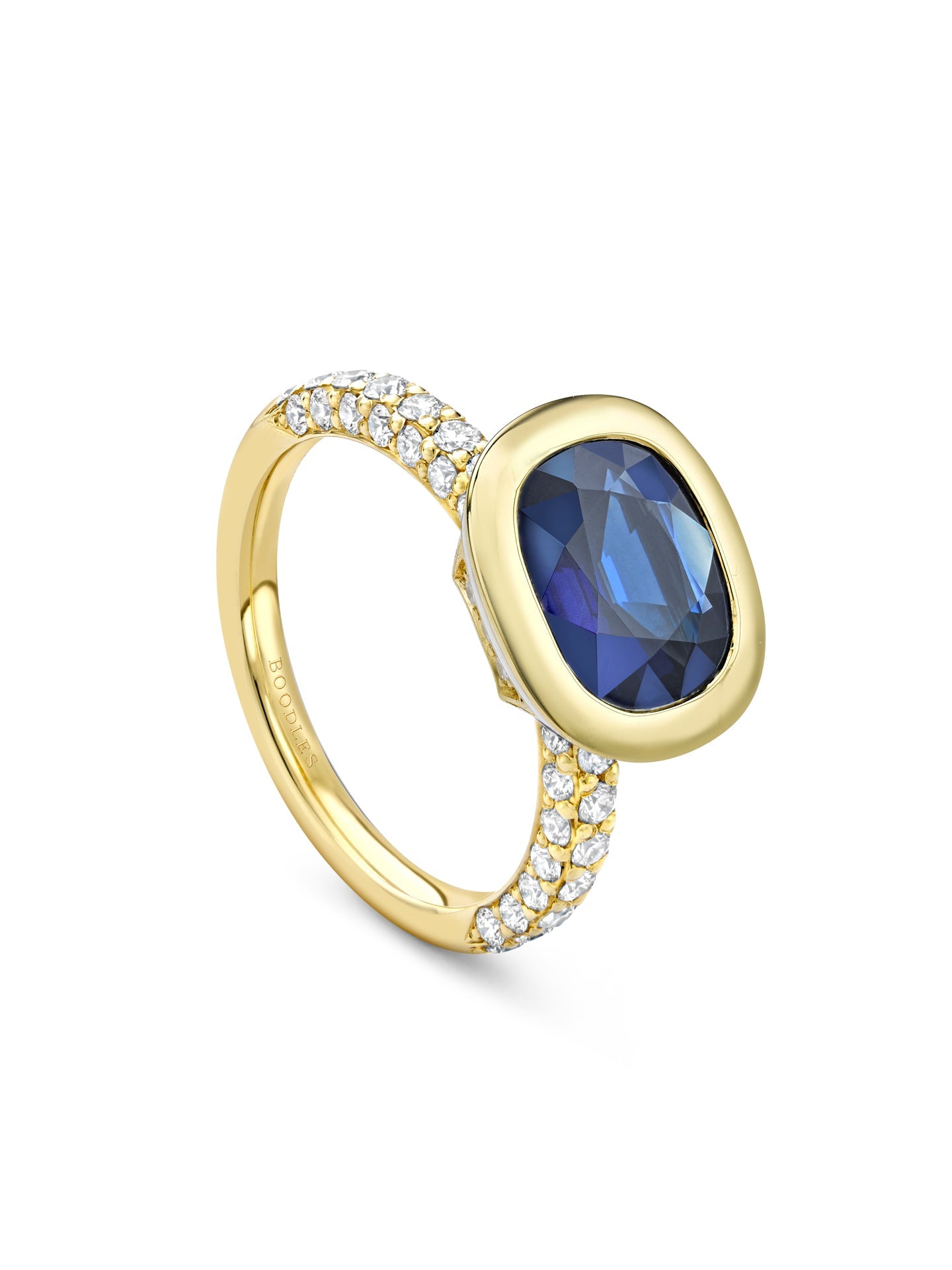 Florentine Dolce Vita Cushion Sapphire Ring